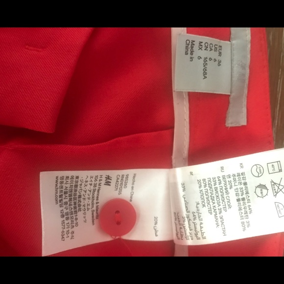 H&M Dressy Shorts Deep Coral almost new condition - Picture 7 of 7